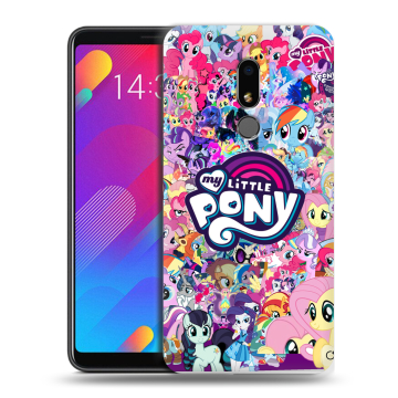 Пластиковый чехол на Meizu M8 Lite с принтом My little pony Дружба чудо
