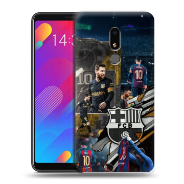Пластиковый чехол на Meizu M8 Lite с принтом Messi Barcelona Пластиковый чехол на Meizu M8 Lite с принтом Messi Barcelona