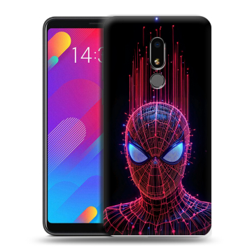 Пластиковый чехол на Meizu M8 Lite с принтом Spiderman Человек паук