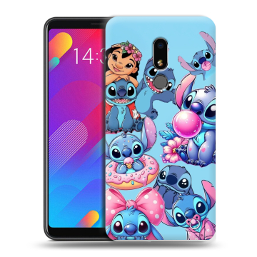 Пластиковый чехол на Meizu M8 Lite с принтом Лило и Стич Пластиковый чехол на Meizu M8 Lite с принтом Лило и Стич