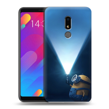 Пластиковый чехол на Meizu M8 Lite с принтом Миньоны