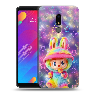 Пластиковый чехол на Meizu M8 Lite с принтом Labubu Лабубу Пластиковый чехол на Meizu M8 Lite с принтом Labubu Лабубу