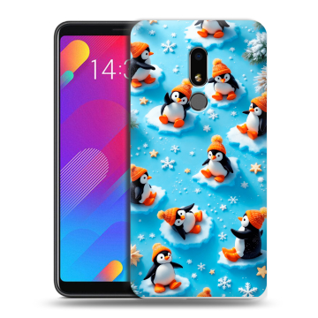 Пластиковый чехол на Meizu M8 Lite с принтом Новый год