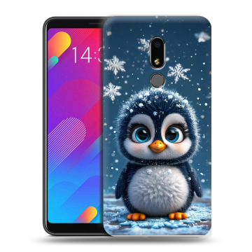 Пластиковый чехол на Meizu M8 Lite с принтом Новый год