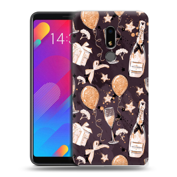 Пластиковый чехол на Meizu M8 Lite с принтом Новый год