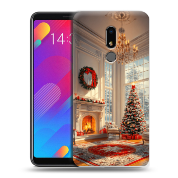 Пластиковый чехол на Meizu M8 Lite с принтом Новый год