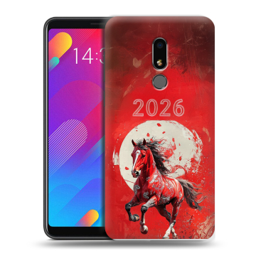 Пластиковый чехол на Meizu M8 Lite с принтом Новый год