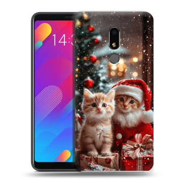 Пластиковый чехол на Meizu M8 Lite с принтом Новый год