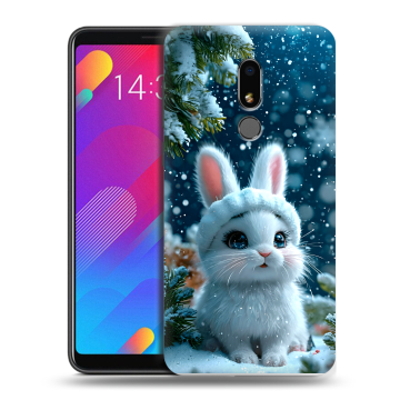 Пластиковый чехол на Meizu M8 Lite с принтом Новый год