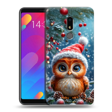 Пластиковый чехол на Meizu M8 Lite с принтом Новый год