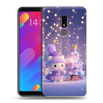 Пластиковый чехол на Meizu M8 Lite с принтом Новый год