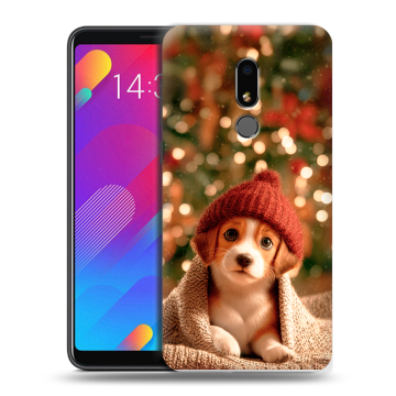Пластиковый чехол на Meizu M8 Lite с принтом Новый год