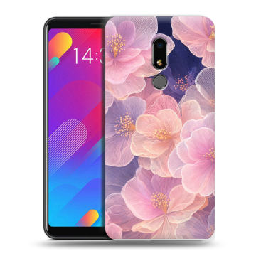 Пластиковый чехол на Meizu M8 Lite с принтом женский