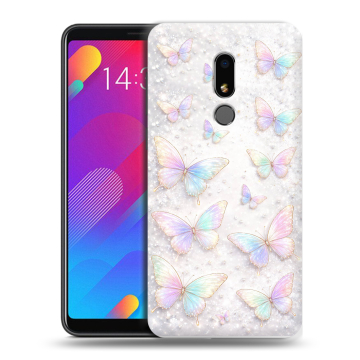 Пластиковый чехол на Meizu M8 Lite с принтом женский