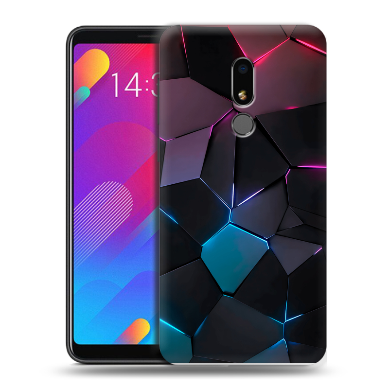 Пластиковый чехол на Meizu M8 Lite с принтом Геометрия неона Пластиковый чехол на Meizu M8 Lite с принтом Геометрия неона