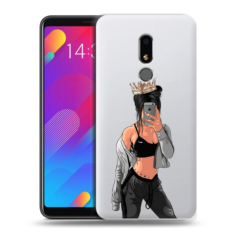 Пластиковый чехол на Meizu M8 Lite с принтом Женские принты Пластиковый чехол на Meizu M8 Lite с принтом Женские принты