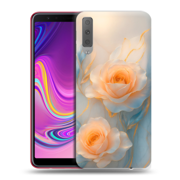 Силиконовый противоударный чехол на Samsung Galaxy A7 (2018) с принтом Женский