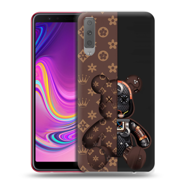 Силиконовый противоударный чехол на Samsung Galaxy A7 (2018) с принтом Луи робот Силиконовый противоударный чехол на Samsung Galaxy A7 (2018) с принтом Луи робот