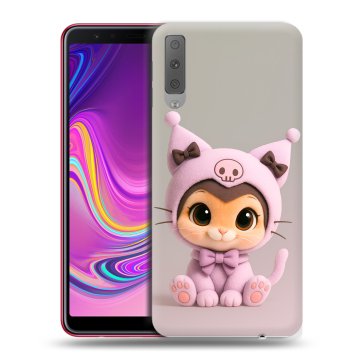 Силиконовый противоударный чехол на Samsung Galaxy A7 (2018) с принтом Куроми Kuromi Силиконовый противоударный чехол на Samsung Galaxy A7 (2018) с принтом Куроми Kuromi