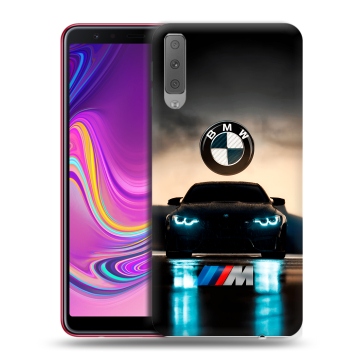 Силиконовый противоударный чехол на Samsung Galaxy A7 (2018) с принтом БМВ BMW Силиконовый противоударный чехол на Samsung Galaxy A7 (2018) с принтом БМВ BMW