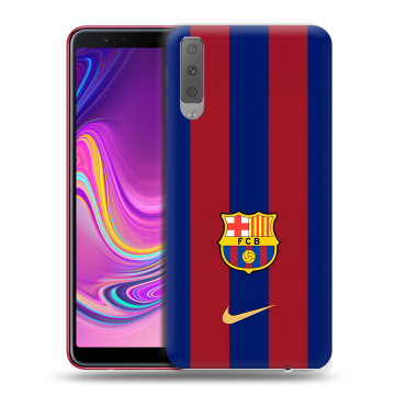 Силиконовый противоударный чехол на Samsung Galaxy A7 (2018) с принтом Барселона Barcelona Силиконовый противоударный чехол на Samsung Galaxy A7 (2018) с принтом Барселона Barcelona