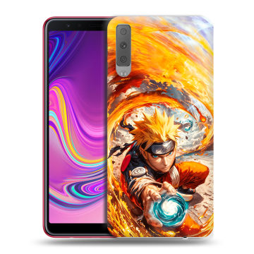 Силиконовый противоударный чехол на Samsung Galaxy A7 (2018) с принтом Аниме Наруто Naruto Силиконовый противоударный чехол на Samsung Galaxy A7 (2018) с принтом Аниме Наруто Naruto