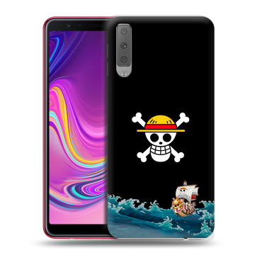 Силиконовый противоударный чехол на Samsung Galaxy A7 (2018) с принтом One Piece Ван Пис Силиконовый противоударный чехол на Samsung Galaxy A7 (2018) с принтом One Piece Ван Пис