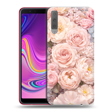 Силиконовый противоударный чехол на Samsung Galaxy A7 (2018) с принтом женский Силиконовый противоударный чехол на Samsung Galaxy A7 (2018) с принтом женский
