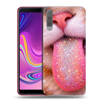 Силиконовый противоударный чехол на Samsung Galaxy A7 (2018) с принтом для девочек Силиконовый противоударный чехол на Samsung Galaxy A7 (2018) с принтом для девочек