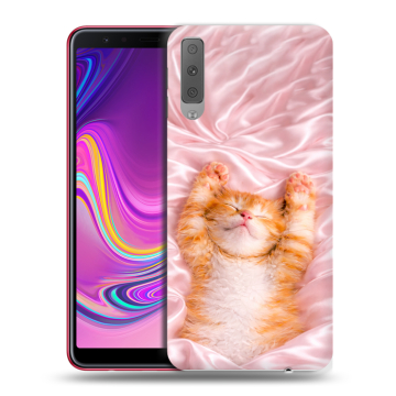 Силиконовый противоударный чехол на Samsung Galaxy A7 (2018) с принтом женский Силиконовый противоударный чехол на Samsung Galaxy A7 (2018) с принтом женский