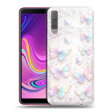 Силиконовый противоударный чехол на Samsung Galaxy A7 (2018) с принтом женский Силиконовый противоударный чехол на Samsung Galaxy A7 (2018) с принтом женский