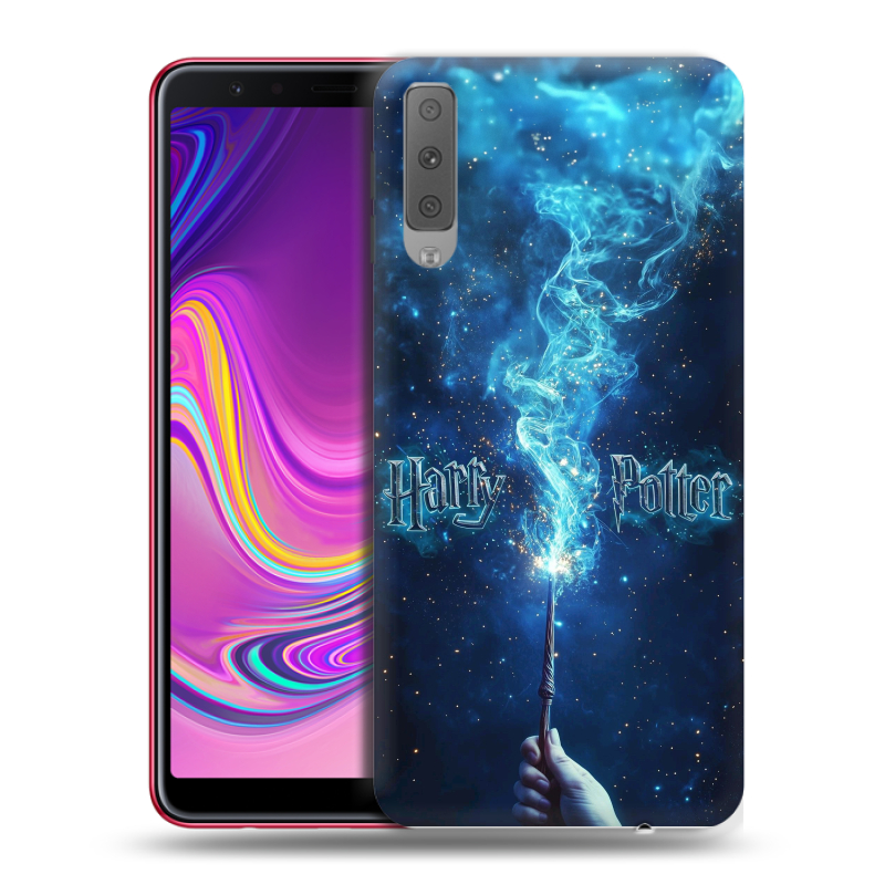 Силиконовый противоударный чехол на Samsung Galaxy A7 (2018) с принтом Harry Potter Гарри Поттер Силиконовый противоударный чехол на Samsung Galaxy A7 (2018) с принтом Harry Potter Гарри Поттер