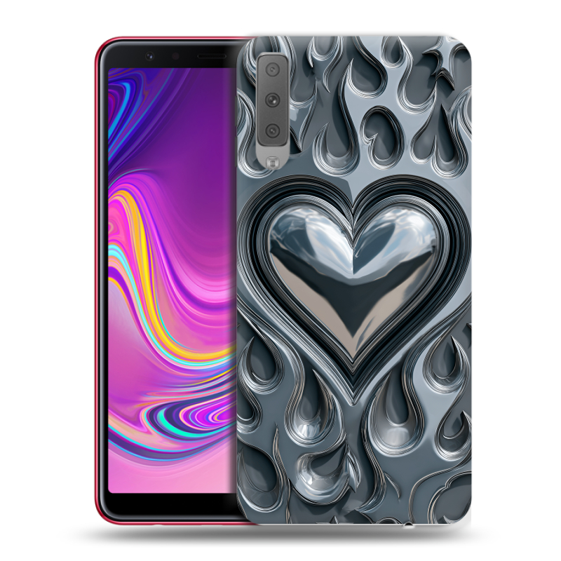 Силиконовый противоударный чехол на Samsung Galaxy A7 (2018) с принтом Y2K Силиконовый противоударный чехол на Samsung Galaxy A7 (2018) с принтом Y2K