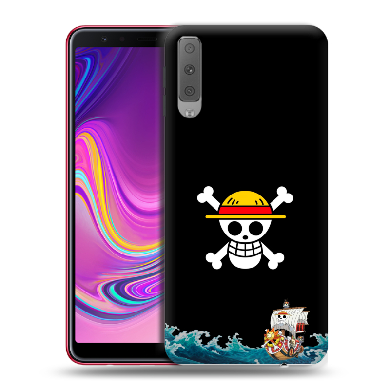 Силиконовый противоударный чехол на Samsung Galaxy A7 (2018) с принтом One Piece Ван Пис Силиконовый противоударный чехол на Samsung Galaxy A7 (2018) с принтом One Piece Ван Пис