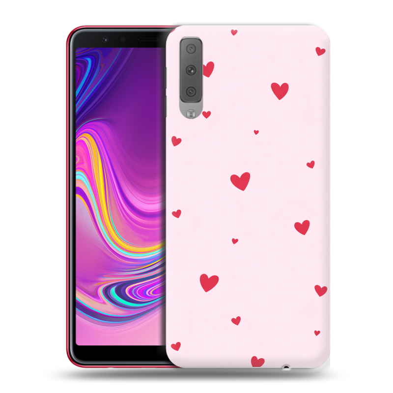 Силиконовый противоударный чехол на Samsung Galaxy A7 (2018) с принтом для девочек Силиконовый противоударный чехол на Samsung Galaxy A7 (2018) с принтом для девочек