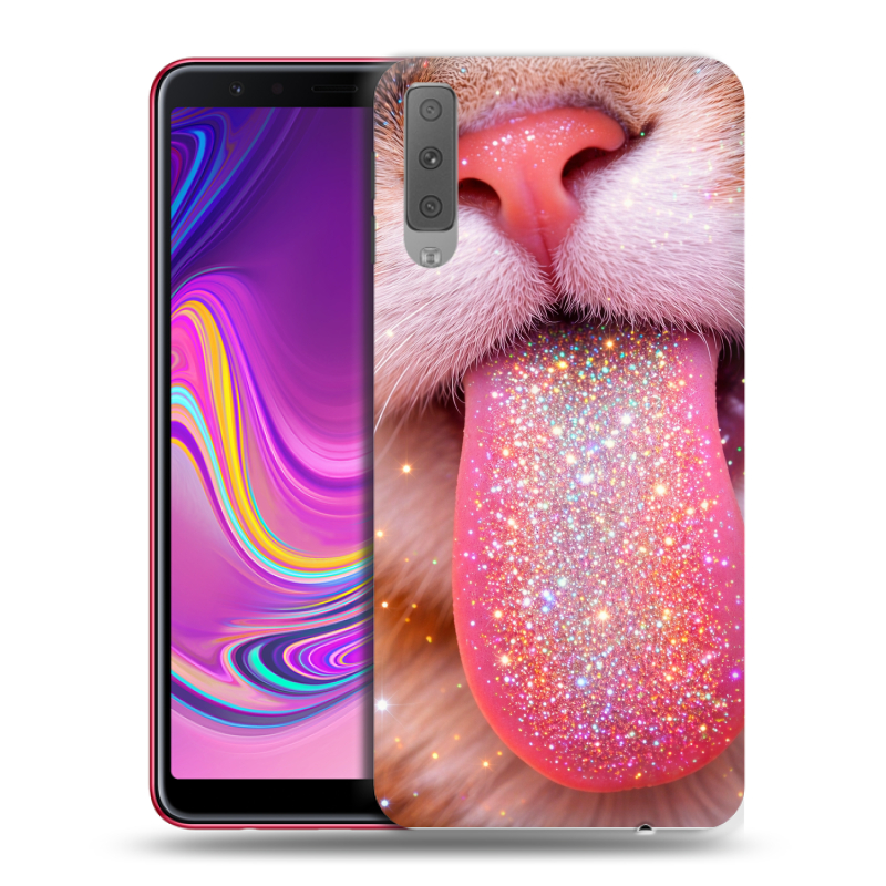 Силиконовый противоударный чехол на Samsung Galaxy A7 (2018) с принтом для девочек Силиконовый противоударный чехол на Samsung Galaxy A7 (2018) с принтом для девочек