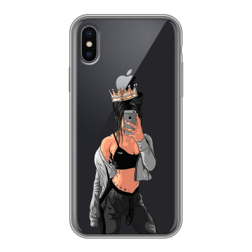Силиконовый чехол на Iphone Xs с принтом Женские принты Силиконовый чехол на Iphone Xs с принтом Женские принты