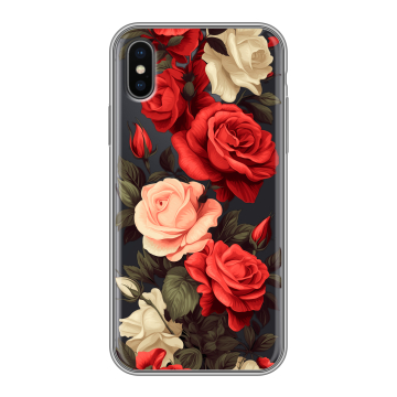 Силиконовый чехол на Iphone X/XS с принтом Розы