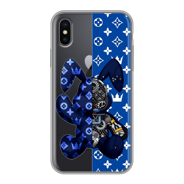 Силиконовый чехол на Iphone X/XS с принтом Луи робот