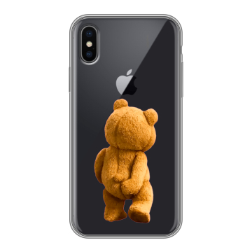 Силиконовый чехол на Iphone X/XS с принтом Медведь