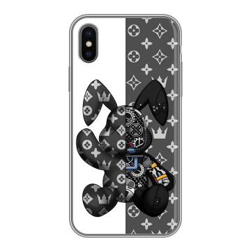 Силиконовый чехол на Iphone X/XS с принтом Луи робот