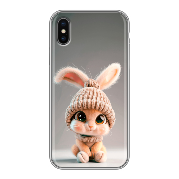 Силиконовый чехол на Iphone X/XS с принтом Кролик Силиконовый чехол на Iphone X/XS с принтом Кролик