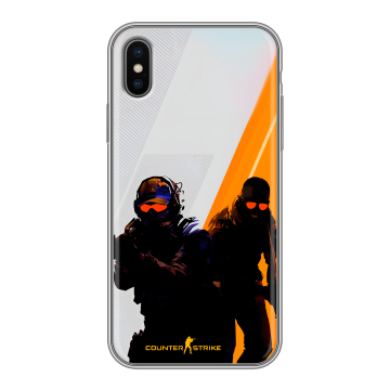 Силиконовый чехол на Iphone X/XS с принтом Контер страйк Counter strike
