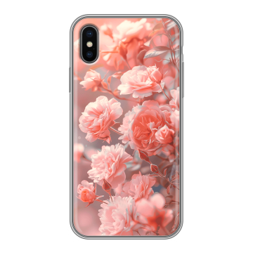 Силиконовый чехол на Iphone X/XS с принтом Розы цветы