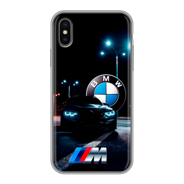 Силиконовый чехол на Iphone X/XS с принтом БМВ BMW Силиконовый чехол на Iphone X/XS с принтом БМВ BMW
