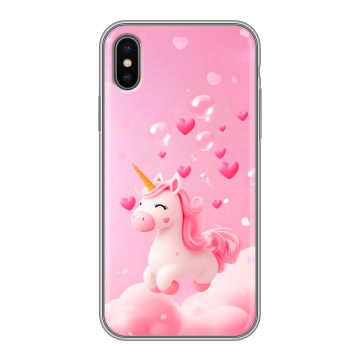Силиконовый чехол на Iphone X/XS с принтом Единорог Силиконовый чехол на Iphone X/XS с принтом Единорог