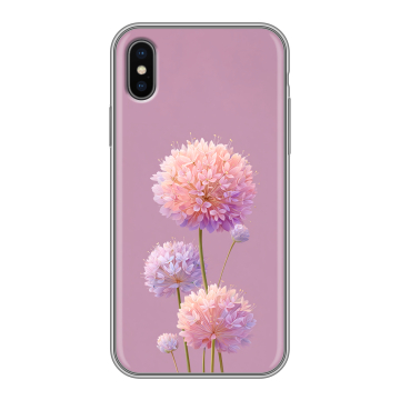 Силиконовый чехол на Iphone X/XS с принтом Цветы Силиконовый чехол на Iphone X/XS с принтом Цветы