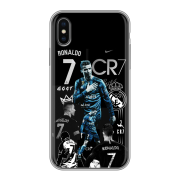 Силиконовый чехол на Iphone X/XS с принтом Реал Роналдо