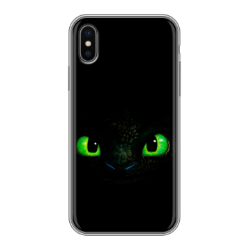 Силиконовый чехол на Iphone X/XS с принтом Как приручить дракона