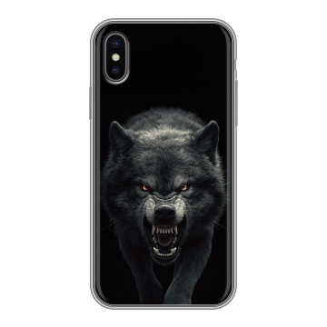 Силиконовый чехол на Iphone X/XS с принтом Волк